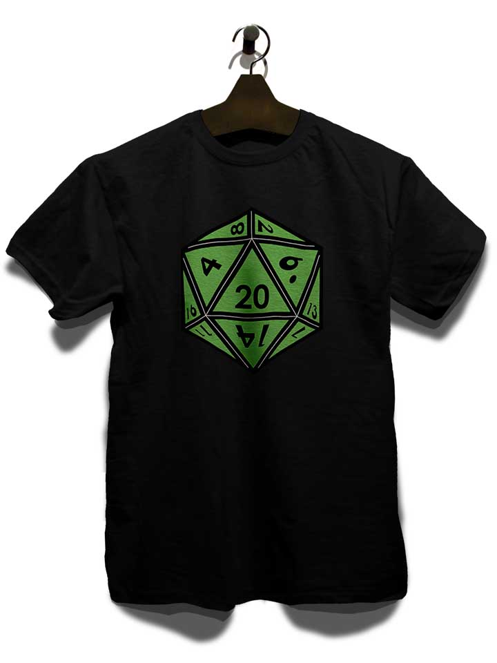 20-dice-green-t-shirt schwarz 3