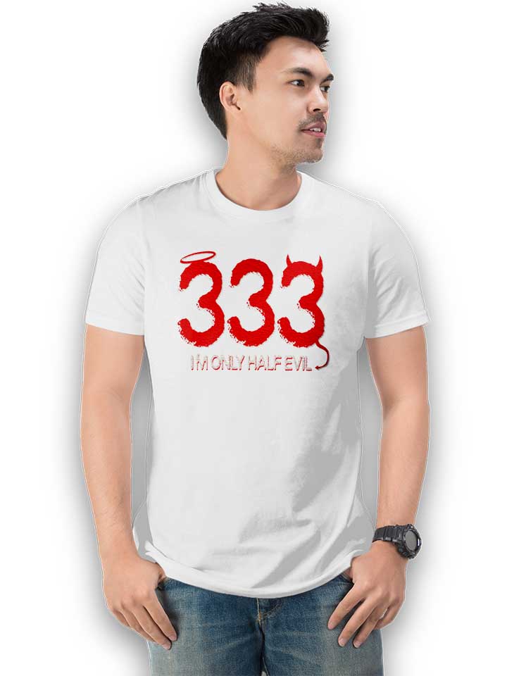 333-im-only-half-evil-t-shirt weiss 2