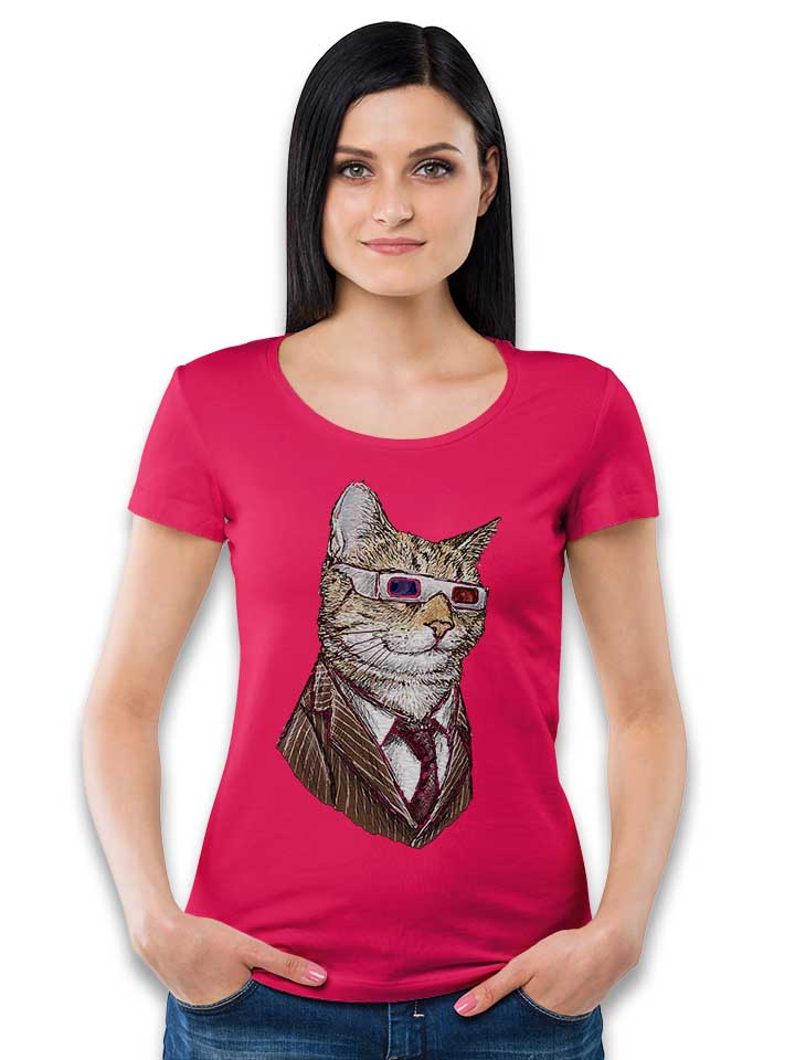 3d-suit-cat-damen-t-shirt fuchsia 2