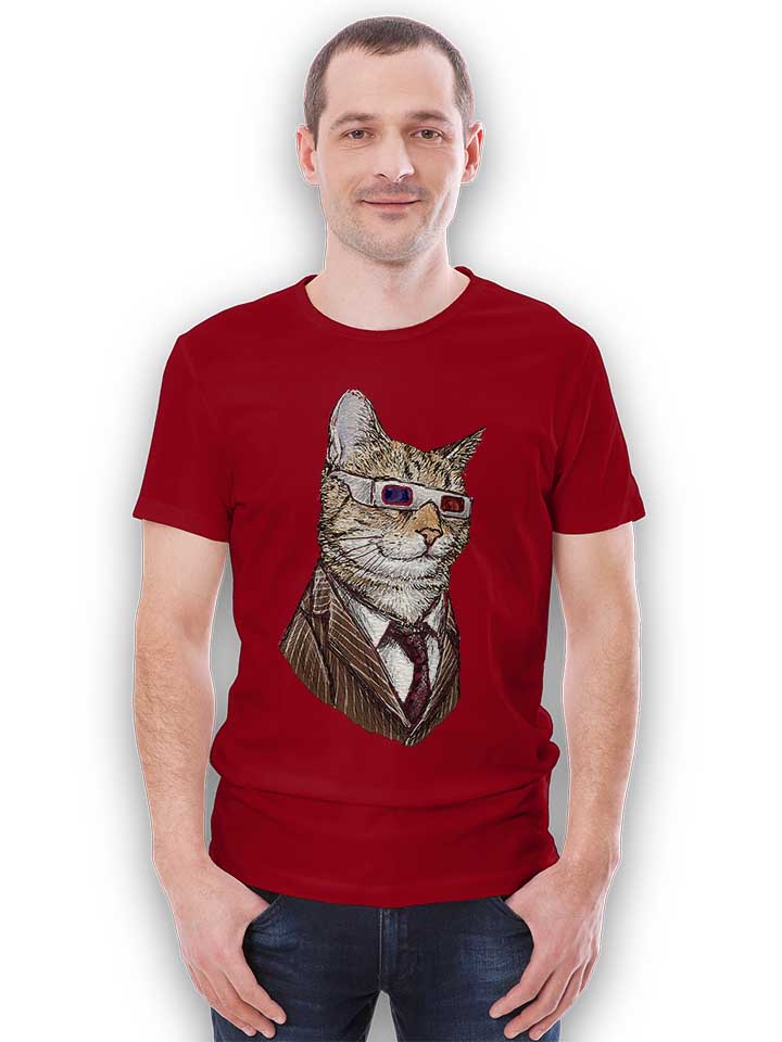 3d-suit-cat-t-shirt bordeaux 2