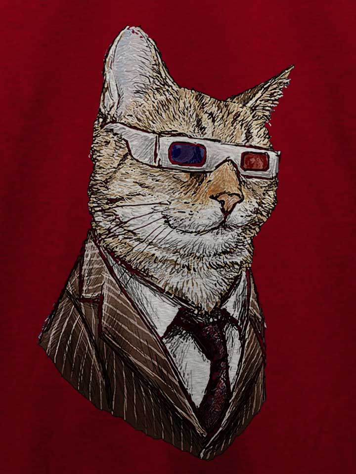 3d-suit-cat-t-shirt bordeaux 4