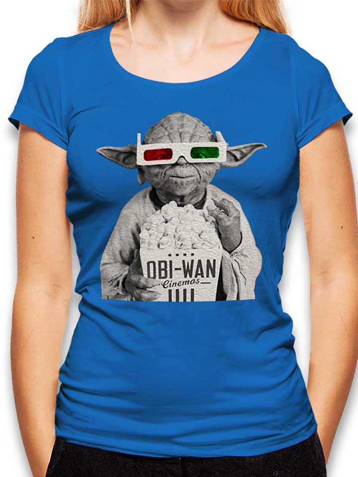 3D Yoda Damen T-Shirt royal L