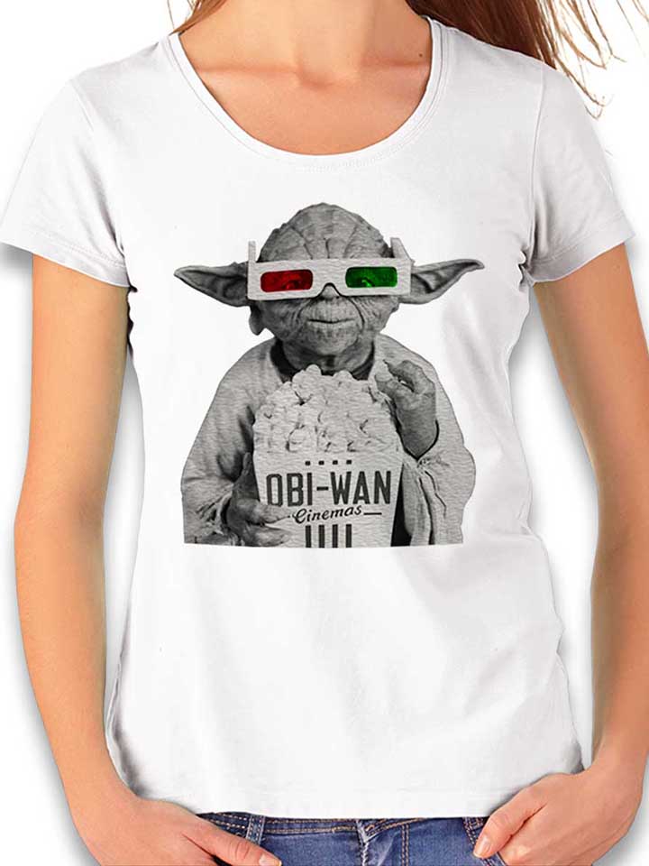 3D Yoda T-Shirt Donna bianco L