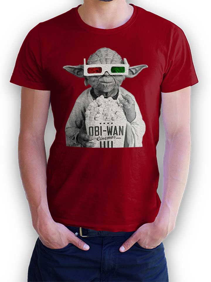 3D Yoda T-Shirt bordeaux L