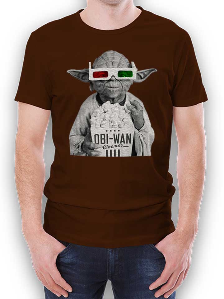 3D Yoda Camiseta marrn L