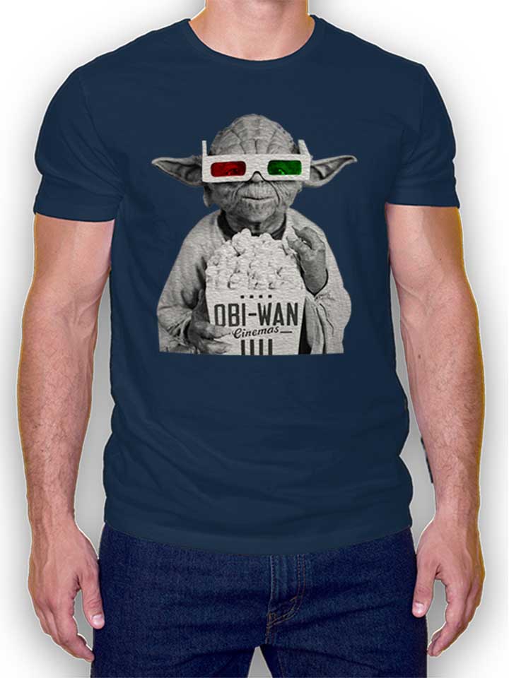 3D Yoda T-Shirt navy L