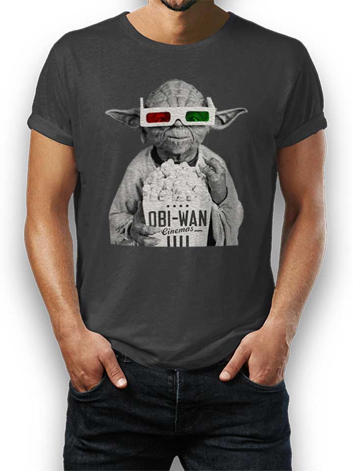 3D Yoda Camiseta gris-oscuro L