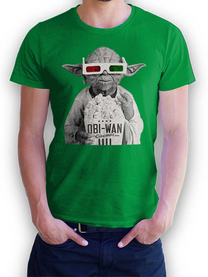 3D Yoda T-Shirt vert L