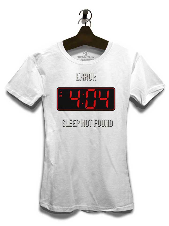 404-error-sleep-not-found-damen-t-shirt weiss 3