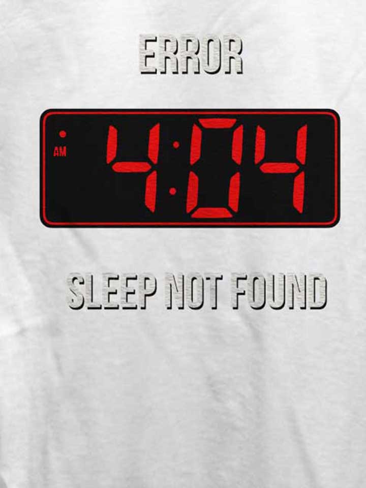 404-error-sleep-not-found-damen-t-shirt weiss 4