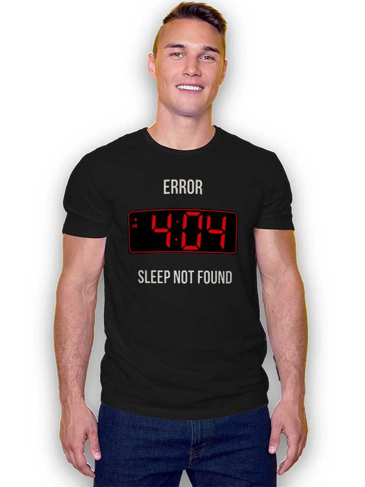 404-error-sleep-not-found-t-shirt schwarz 2