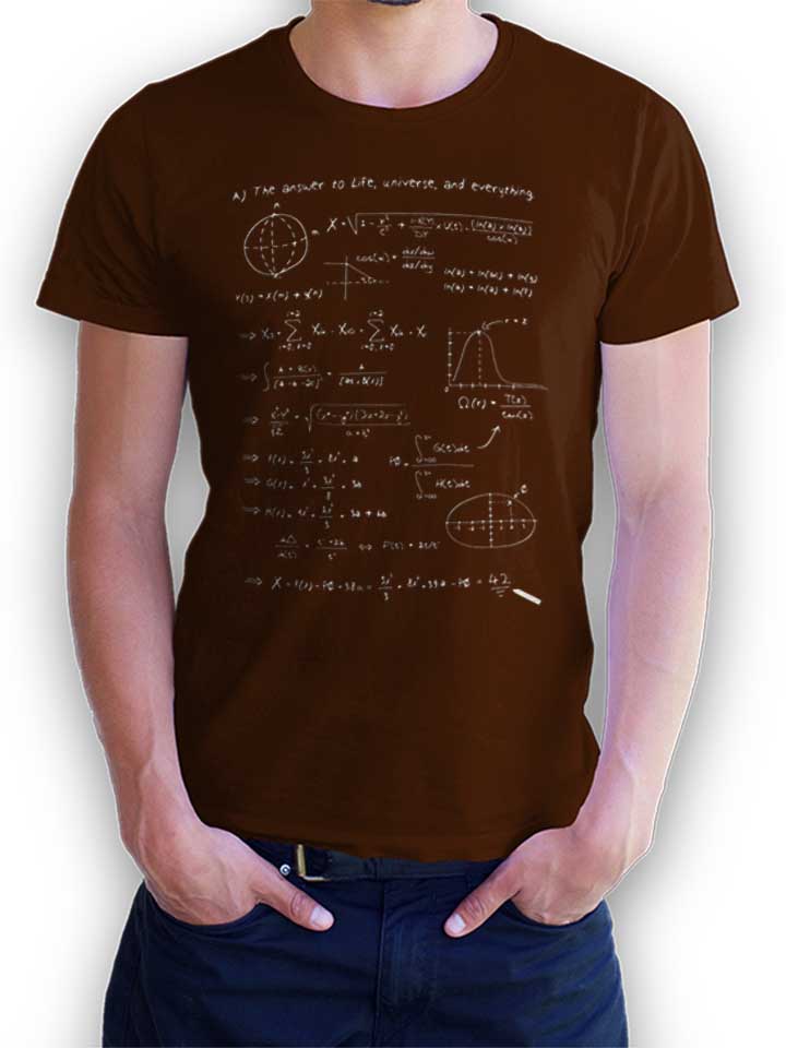 42 Formular Answer T-Shirt brown L