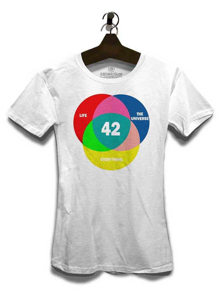 42-life-the-universe-everything-damen-t-shirt weiss 3