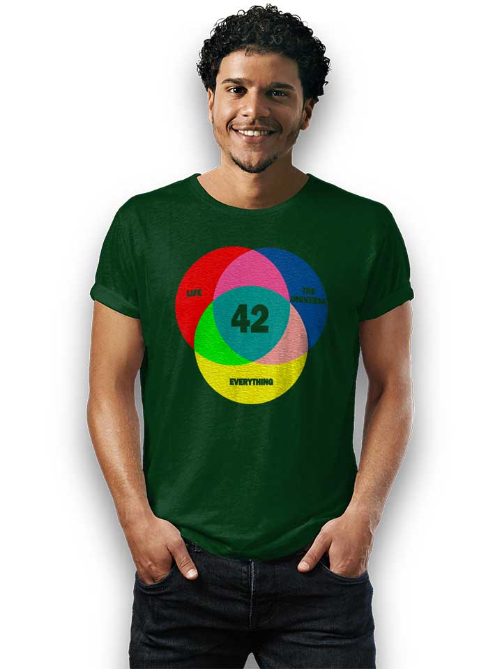 42-life-the-universe-everything-t-shirt dunkelgruen 2