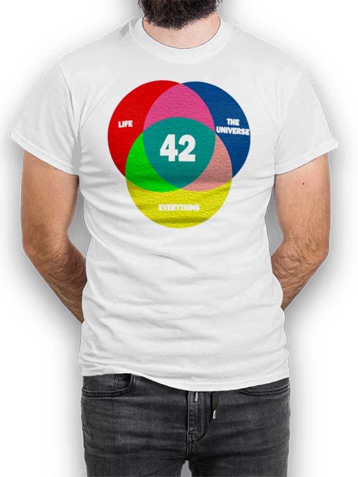 42 Life The Universe Everything T-Shirt white L