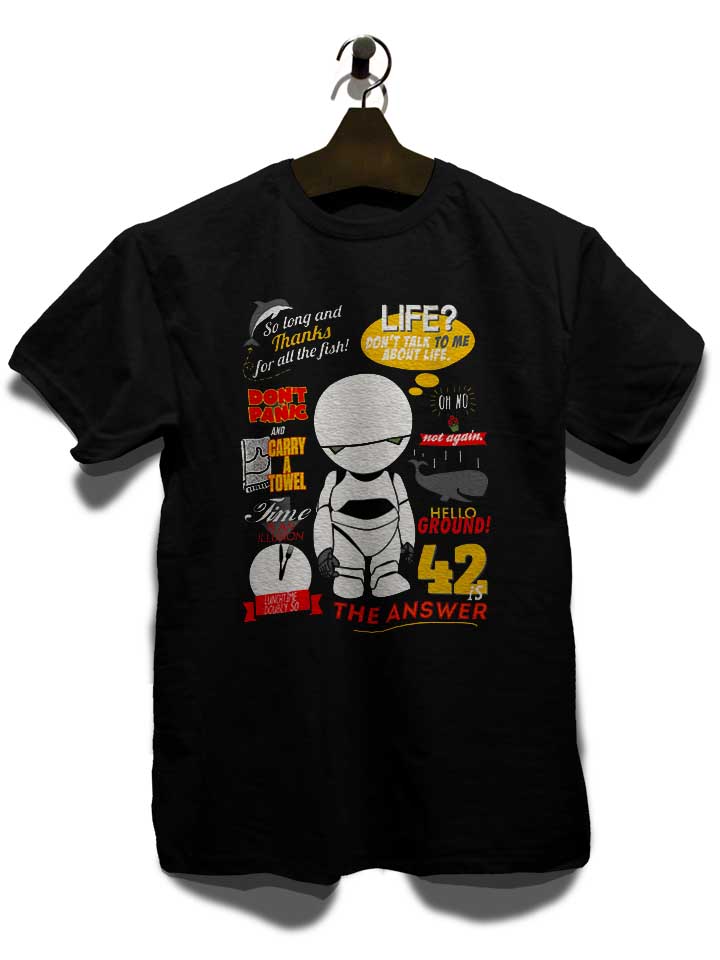 42-sad-robot-answer-t-shirt schwarz 3