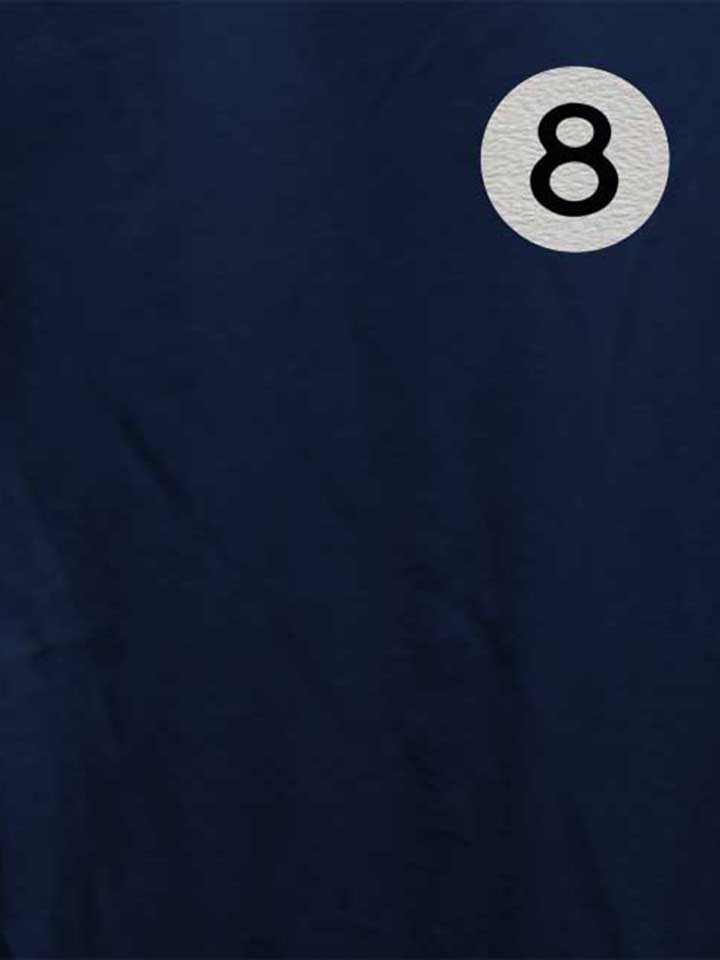 8-ball-chest-print-damen-t-shirt dunkelblau 4