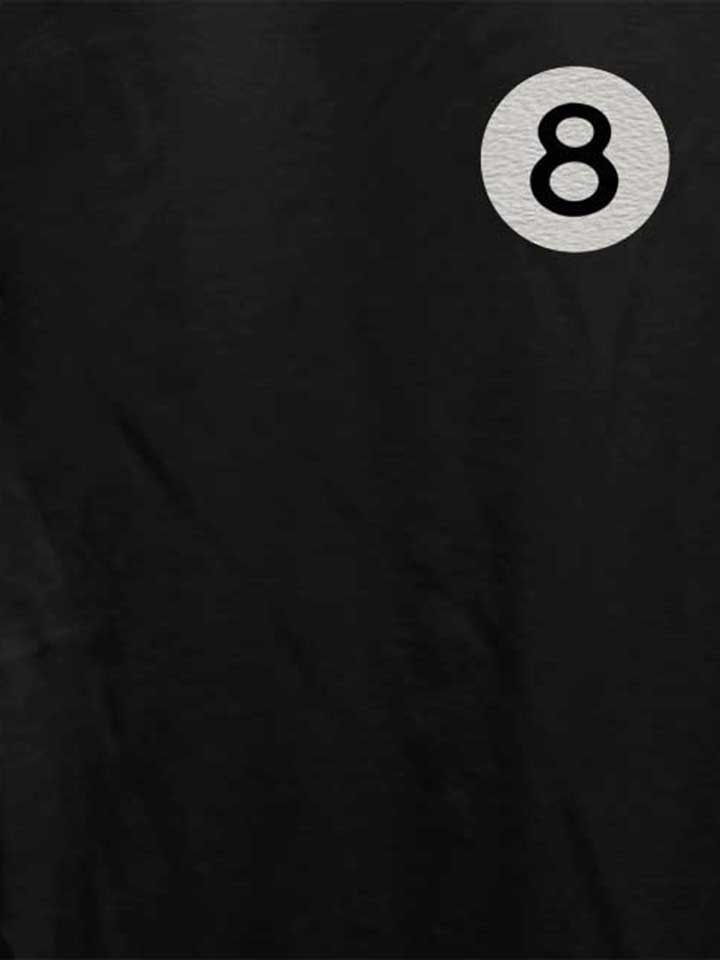8-ball-chest-print-damen-t-shirt schwarz 4