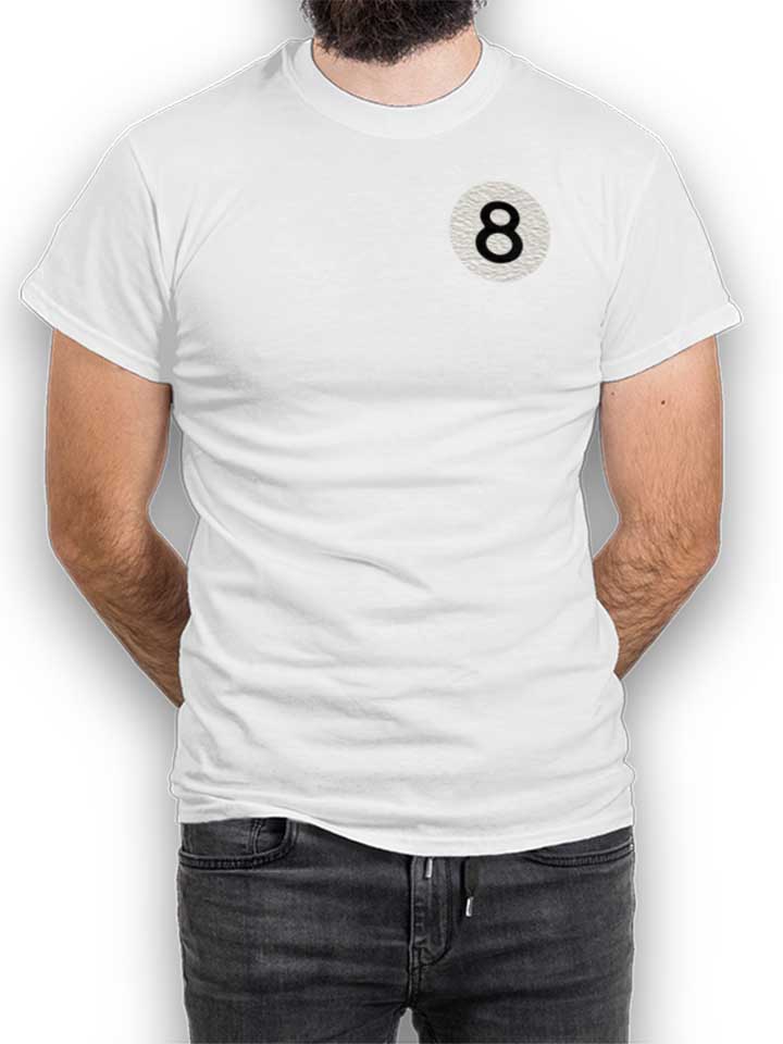 8 Ball Chest Print T-Shirt blanc L