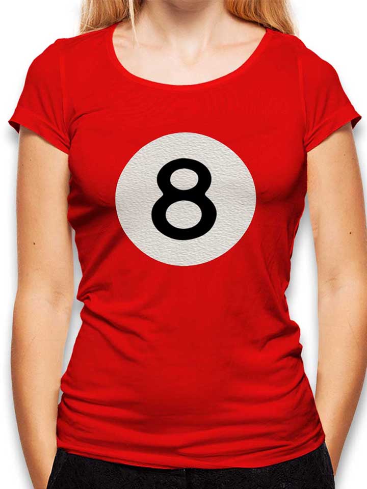 8-ball-damen-t-shirt rot 1