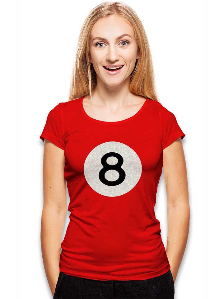 8-ball-damen-t-shirt rot 2