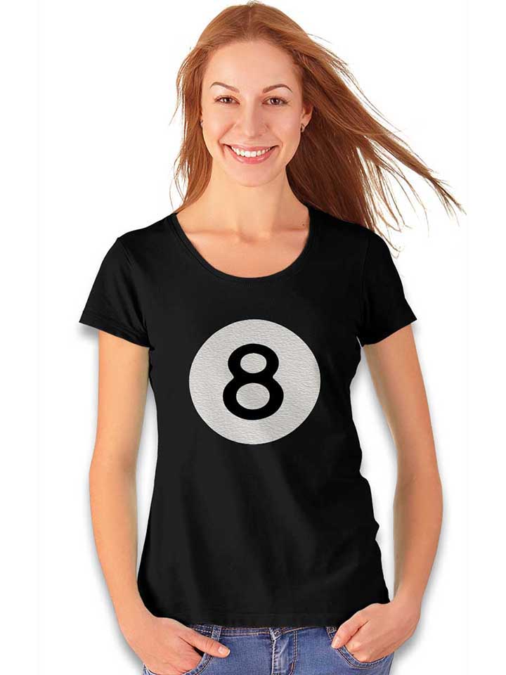 8-ball-damen-t-shirt schwarz 2