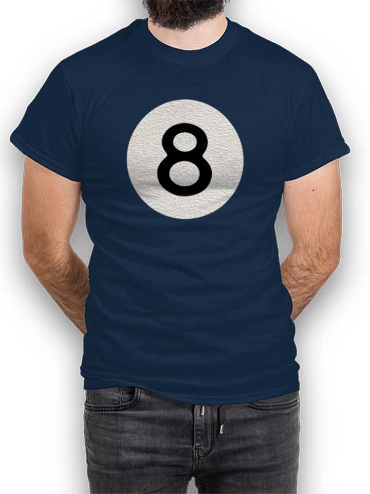8 Ball T-Shirt dunkelblau L