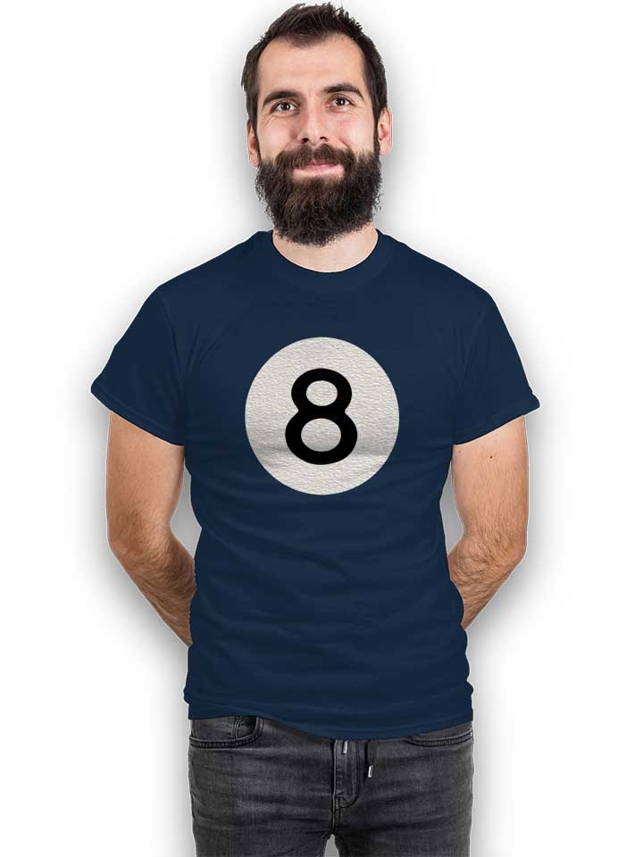 8-ball-t-shirt dunkelblau 2