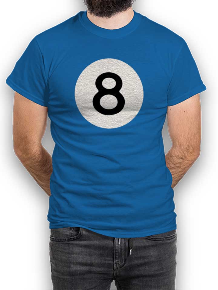8 Ball Camiseta azul-real L
