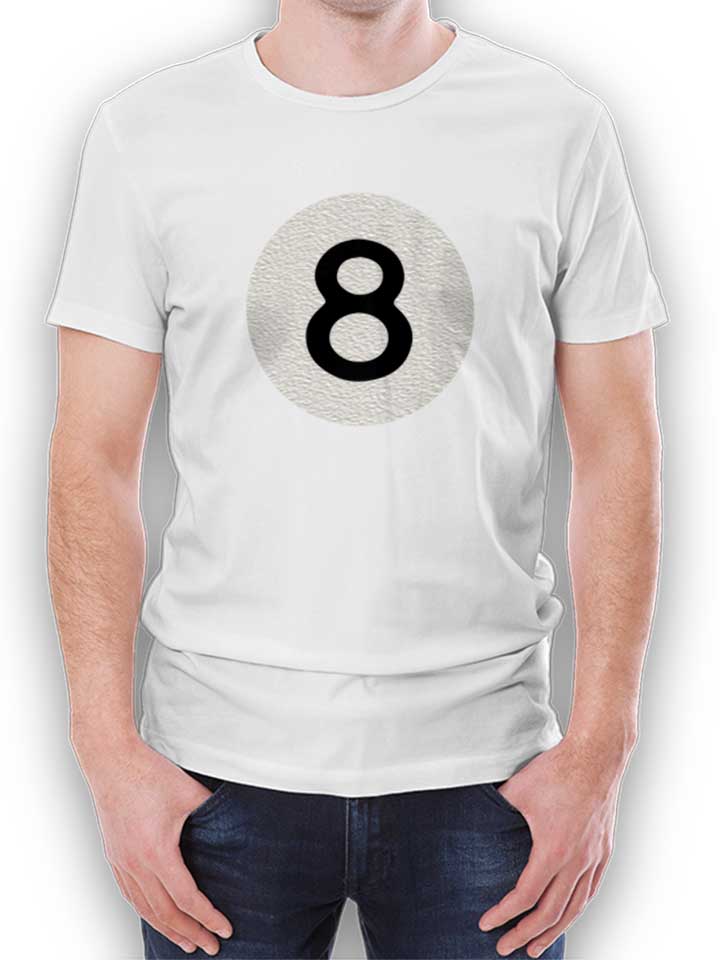 8 Ball T-Shirt weiss L