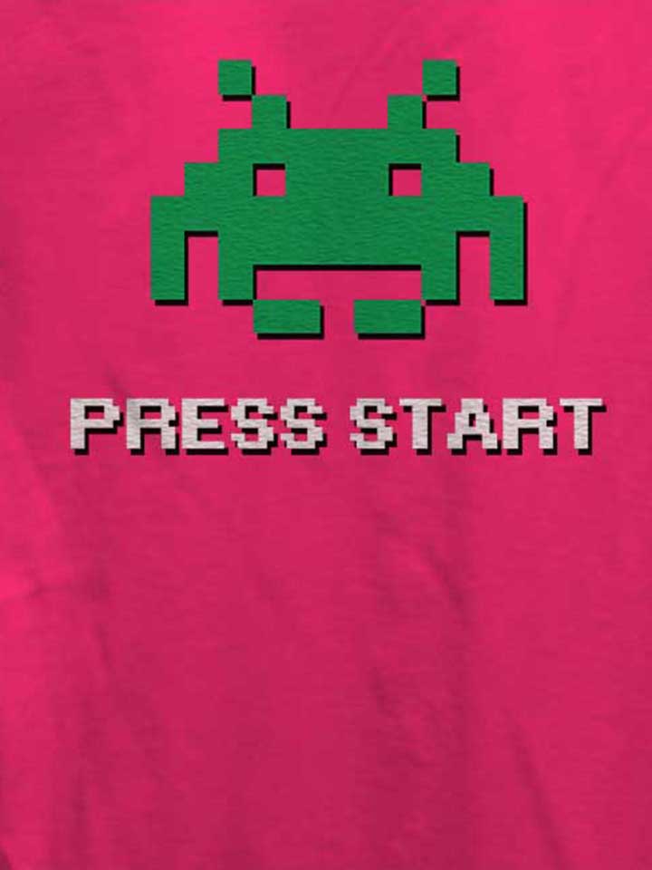 8-bit-alien-press-start-damen-t-shirt fuchsia 4