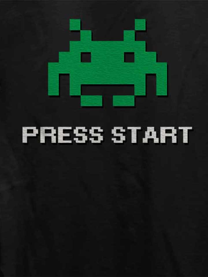 8-bit-alien-press-start-damen-t-shirt schwarz 4