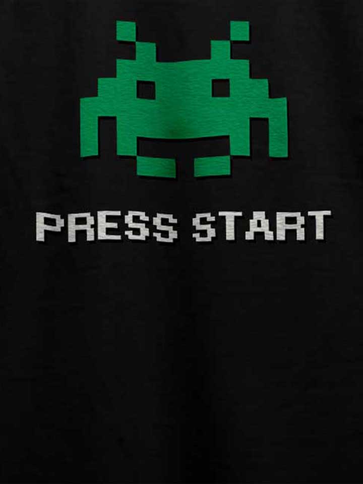 8-bit-alien-press-start-t-shirt schwarz 4