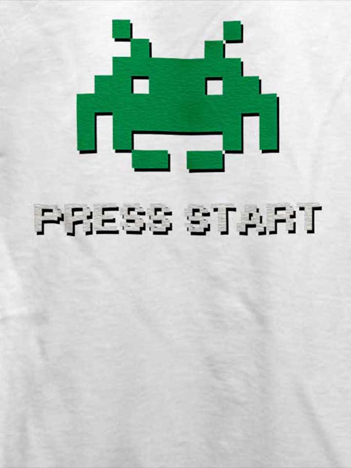 8-bit-alien-press-start-t-shirt weiss 4