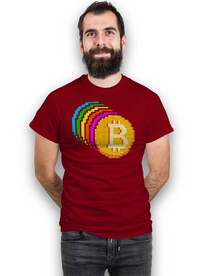 8-bit-bitcoin-rainbow-t-shirt bordeaux 2
