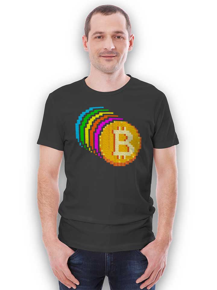 8-bit-bitcoin-rainbow-t-shirt dunkelgrau 2