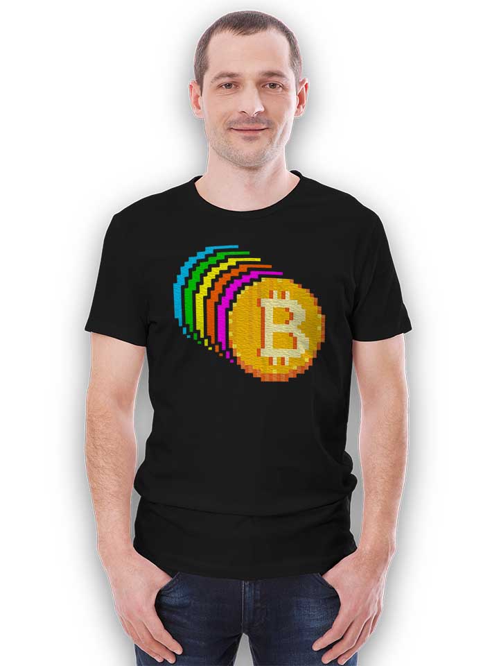 8-bit-bitcoin-rainbow-t-shirt schwarz 2