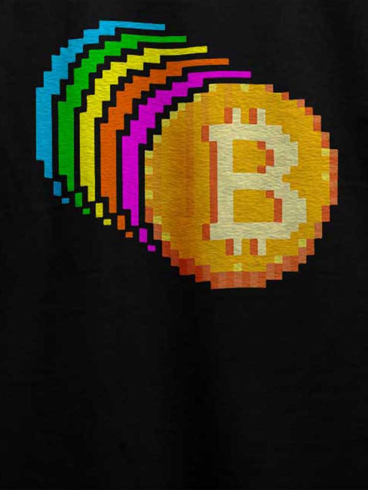 8-bit-bitcoin-rainbow-t-shirt schwarz 4