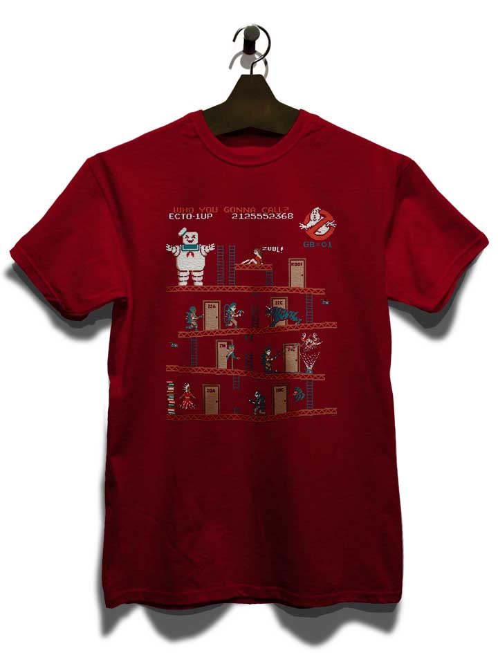 8-bit-donkey-kong-ghostbusters-t-shirt bordeaux 3
