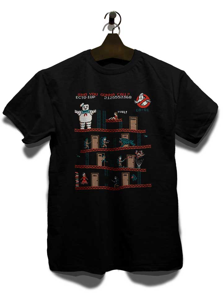 8-bit-donkey-kong-ghostbusters-t-shirt schwarz 3