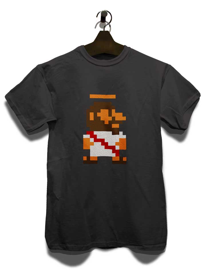 8-bit-jesus-t-shirt dunkelgrau 3