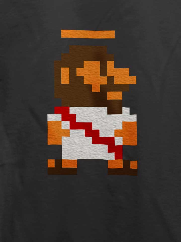 8-bit-jesus-t-shirt dunkelgrau 4