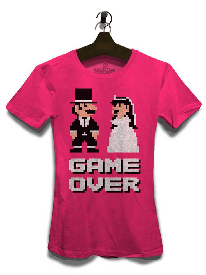 8-bit-junggesellen-game-over-damen-t-shirt fuchsia 3