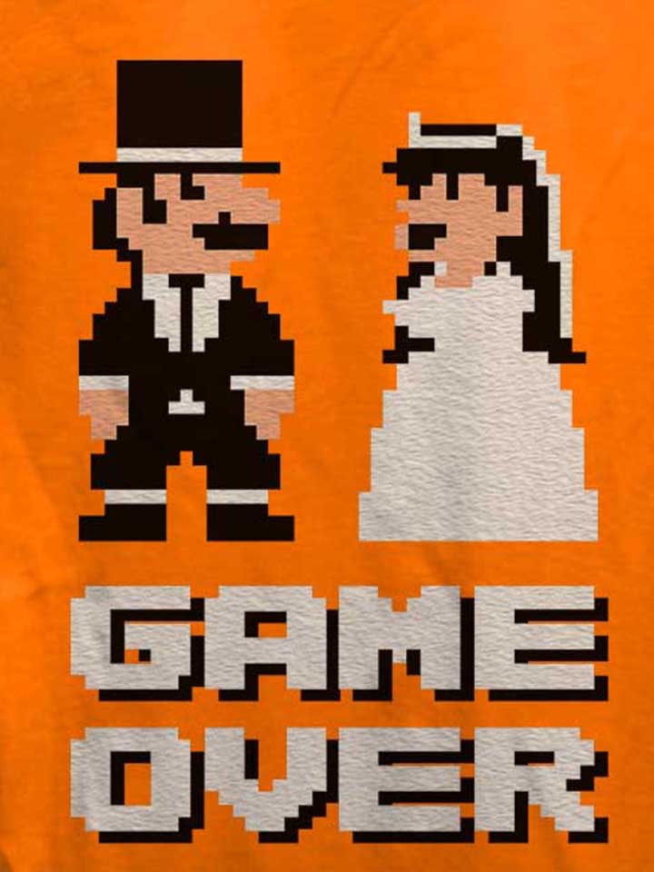 8-bit-junggesellen-game-over-damen-t-shirt orange 4