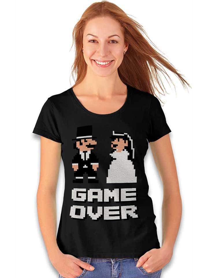 8-bit-junggesellen-game-over-damen-t-shirt schwarz 2