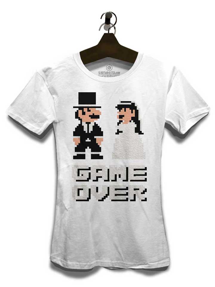 8-bit-junggesellen-game-over-damen-t-shirt weiss 3