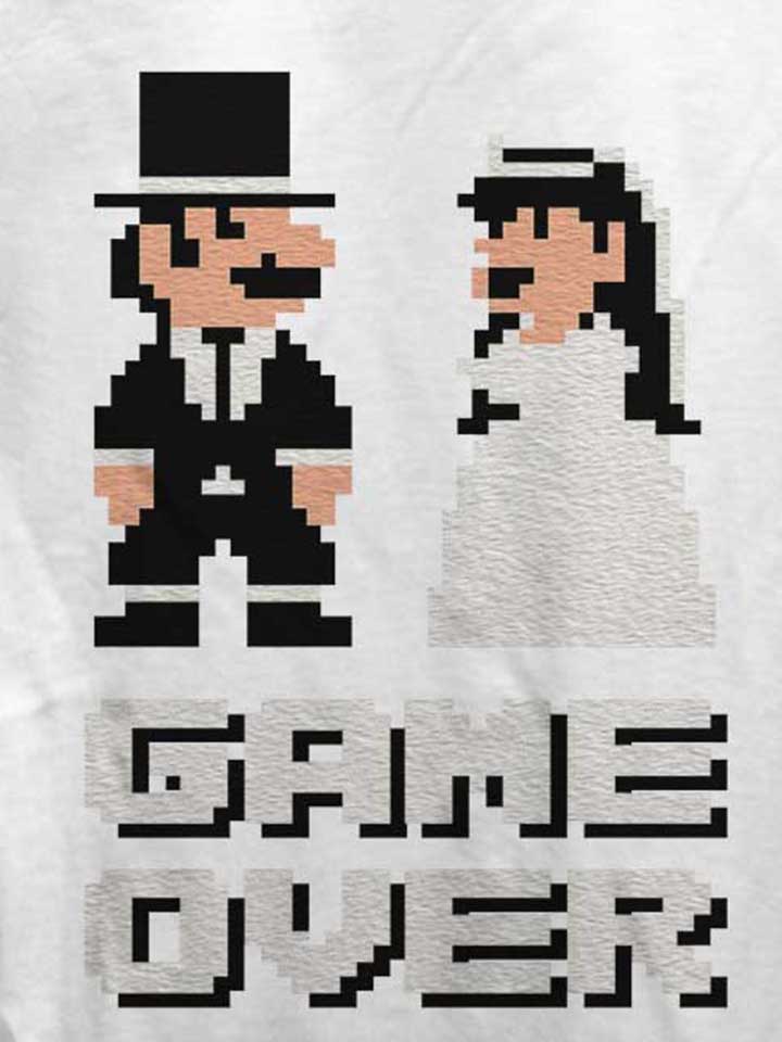 8-bit-junggesellen-game-over-damen-t-shirt weiss 4