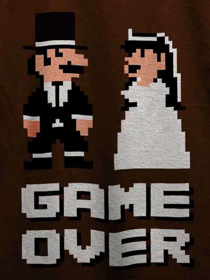 8-bit-junggesellen-game-over-t-shirt braun 4