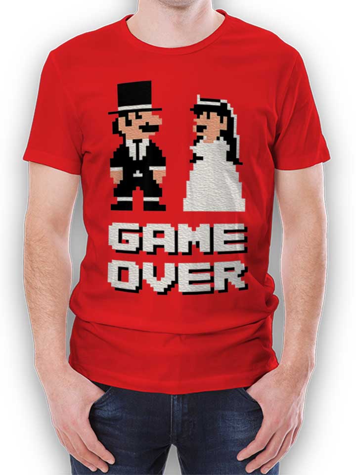 8-bit-junggesellen-game-over-t-shirt rot 1