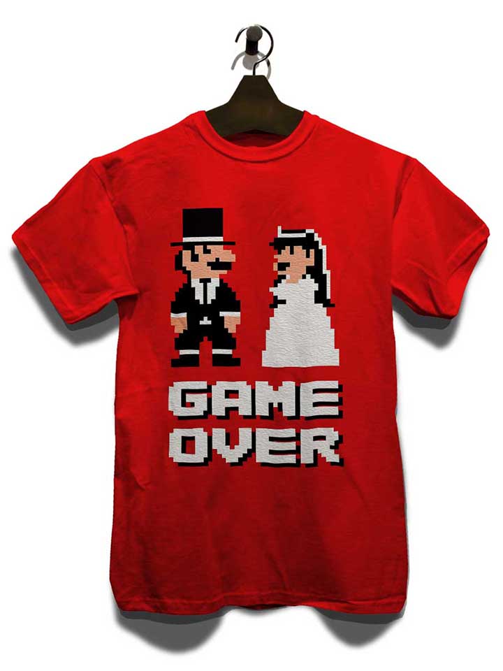 8-bit-junggesellen-game-over-t-shirt rot 3